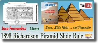 Richardson´s Piramid Slide Rule